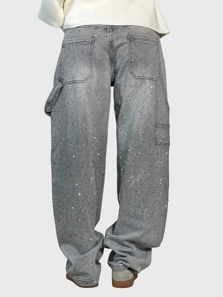 Kimberly | Women’s Sparkle Diamond Denim Pants