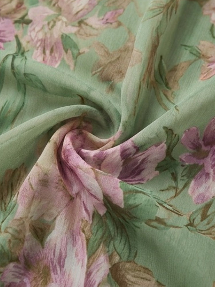 ODILE | Elegant Floral Halter Maxi Dress