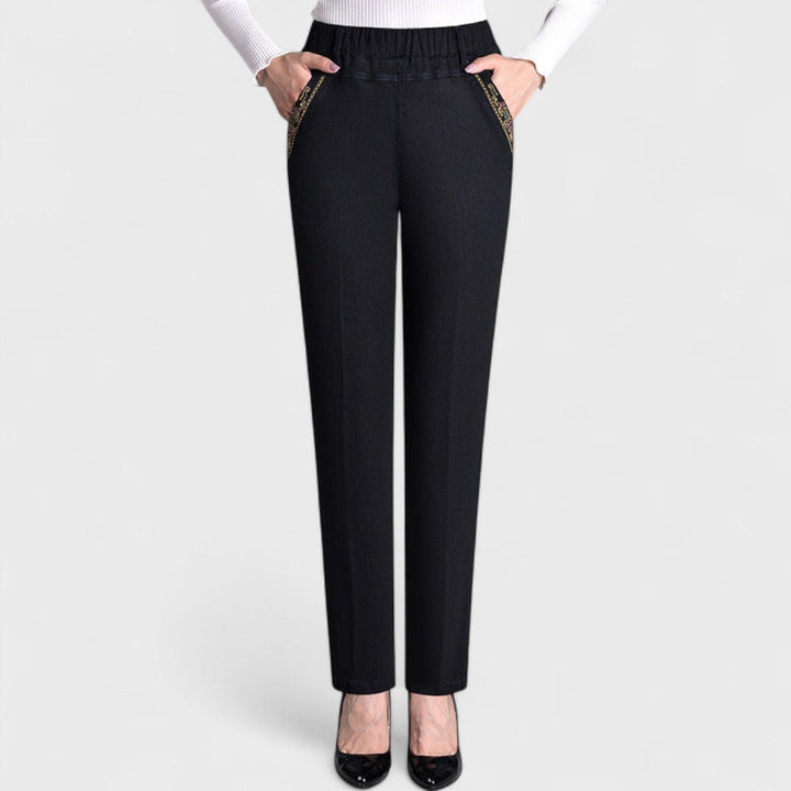 Emma | Women’s Comfortable Stretch Jeans with Side Pockets and Elastic Waist